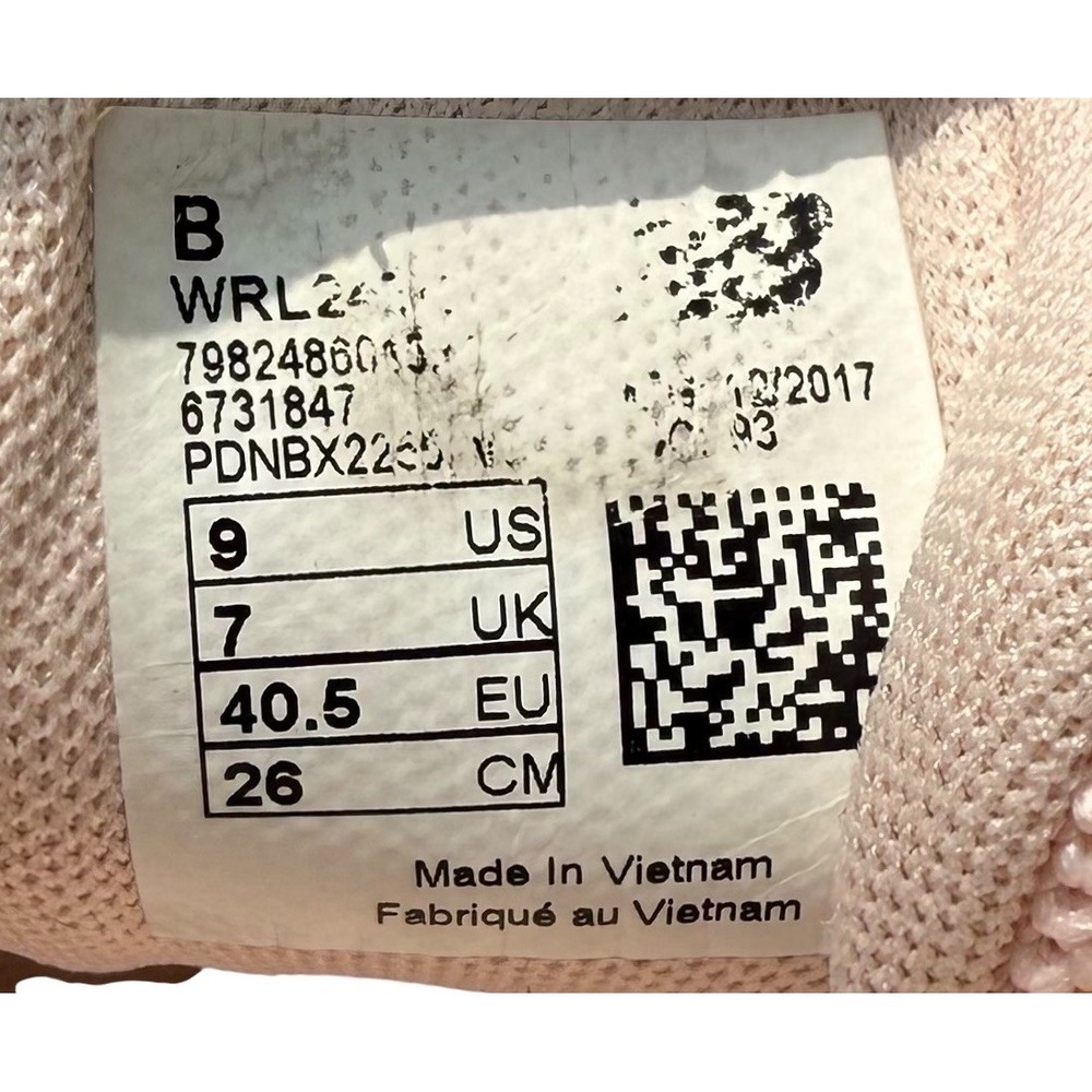 New Balance Women's 24v1 Lifestyle Shoe Sneaker 9B Pink/White WRL24TG - Picture 6 of 6